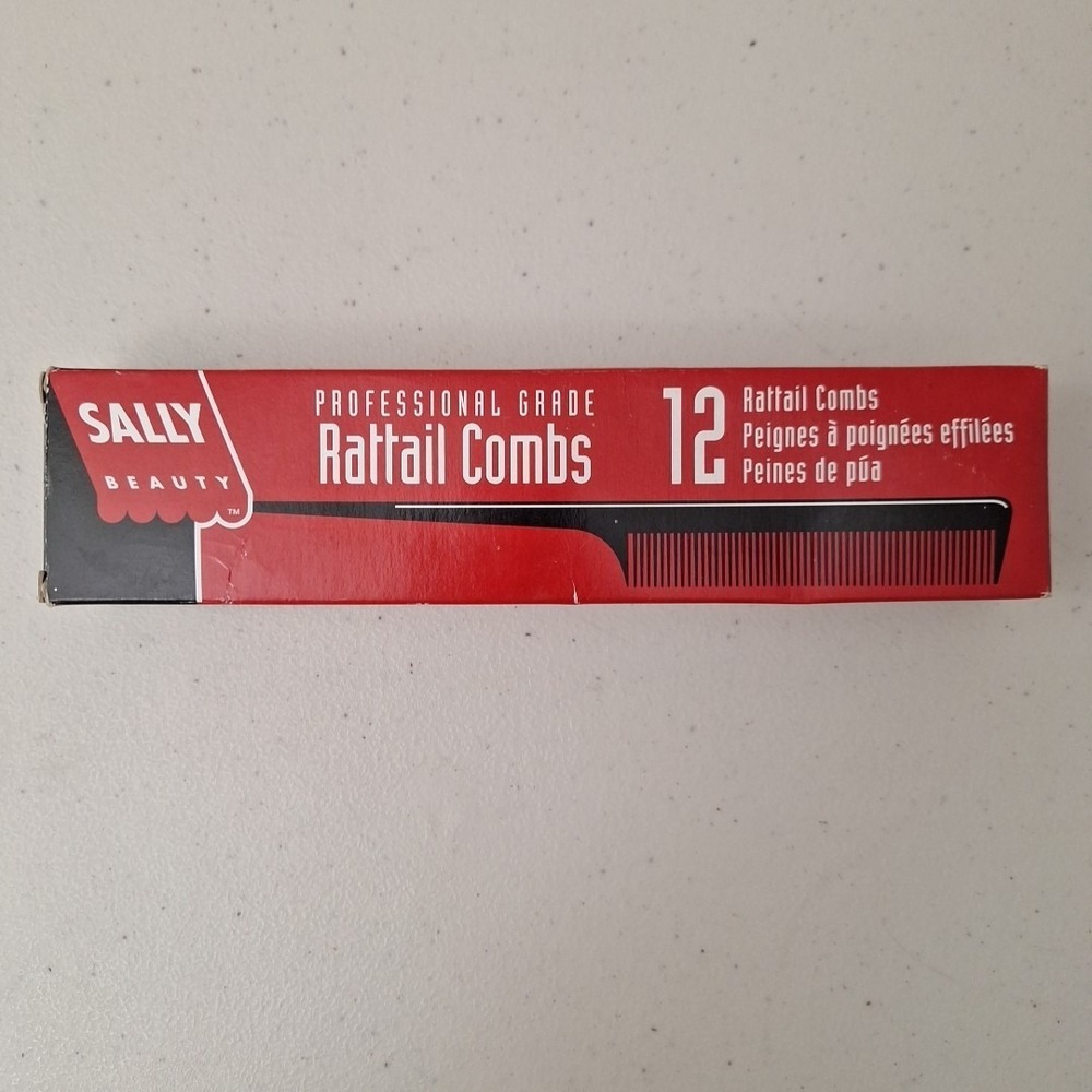 SALLY BEAUTY RATTAIL COMBS *4* Professional Grade #220020 NEW IN BOX